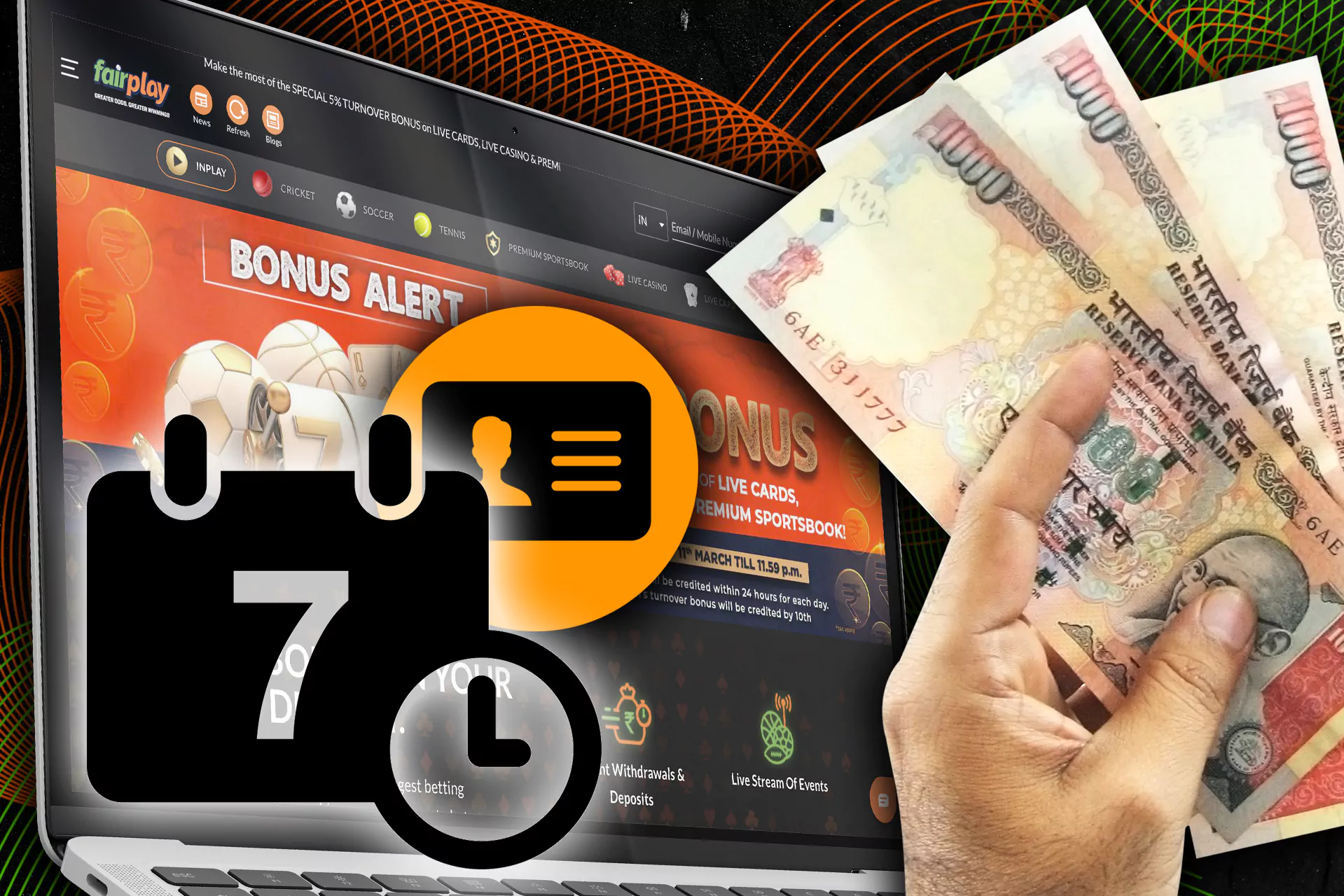 Meet all th conditions to withdraw your winnings.