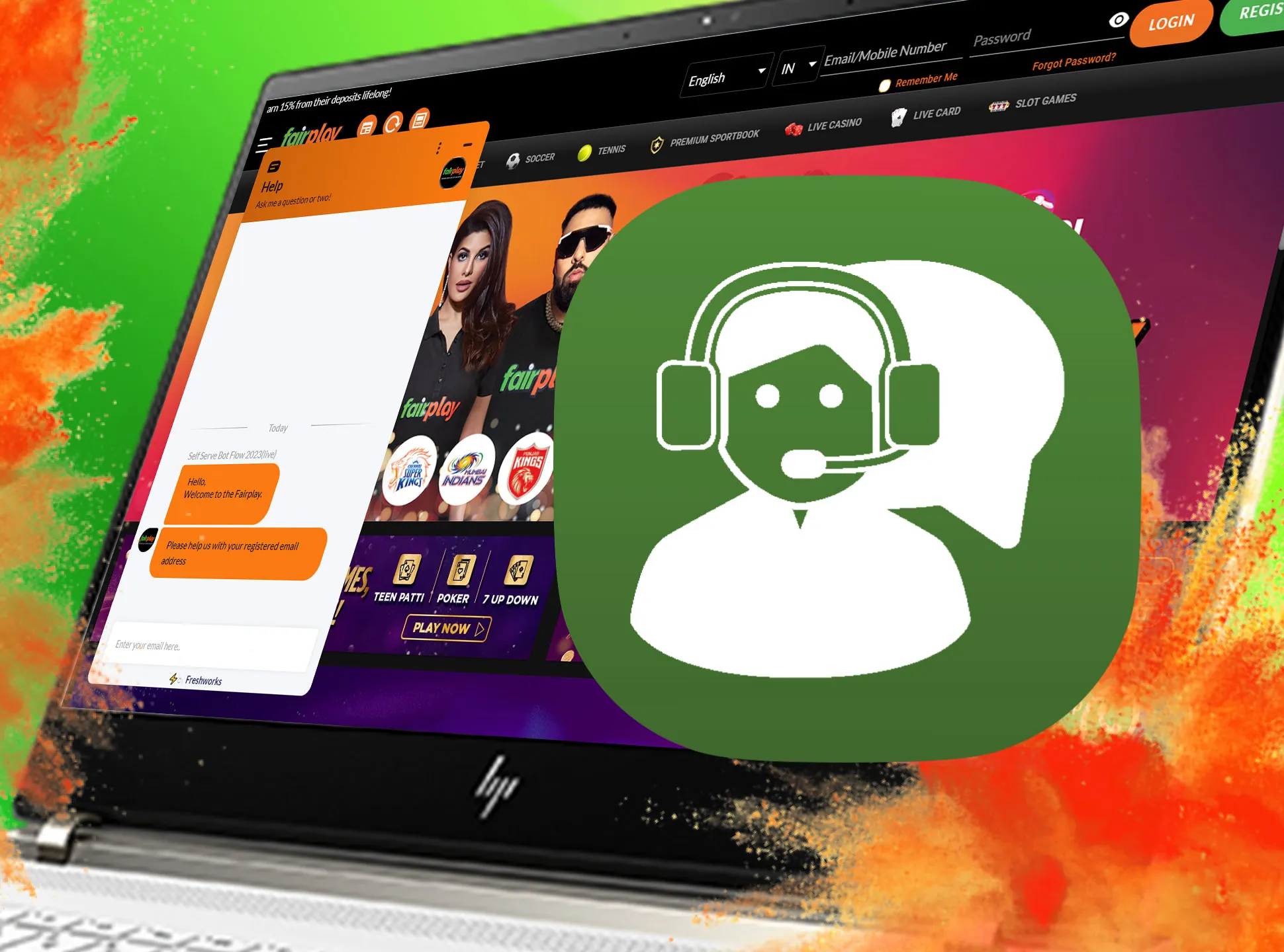 The Fairplay support team is always ready to help you with your betting-related questions.
