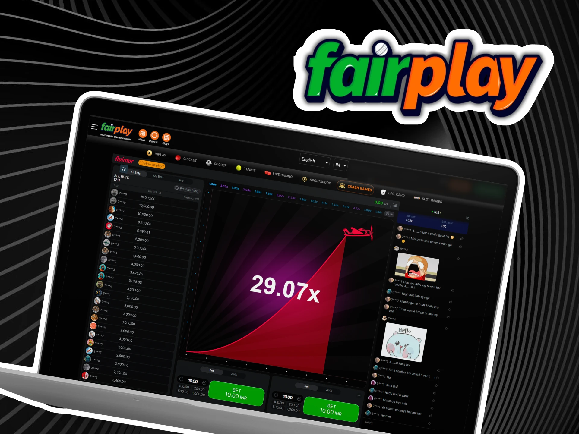Play Aviator on Fairplay and get more wins.