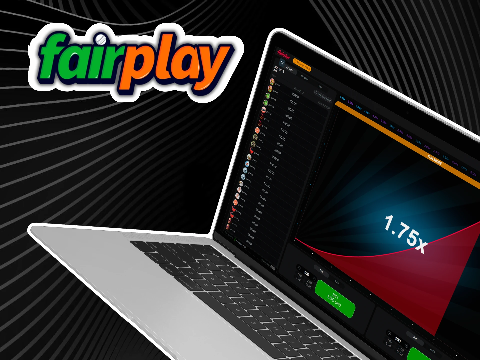 Play the Aviator demo on Fairplay without any financial risk.