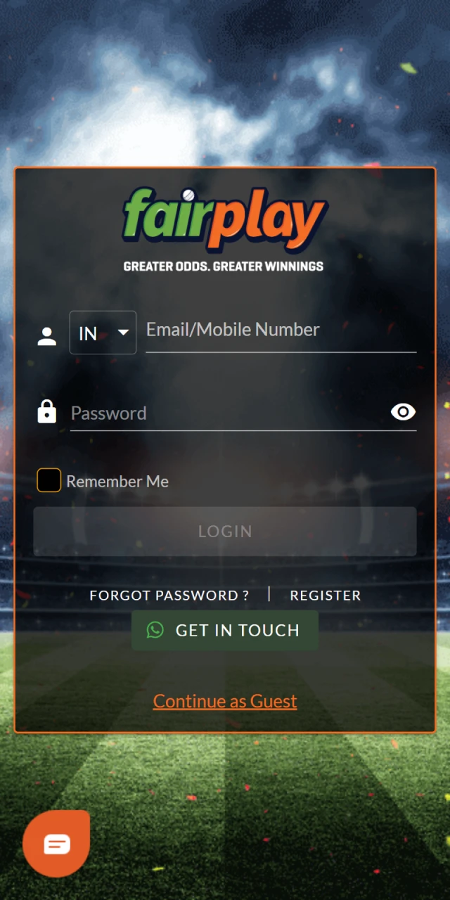 Login to your Fairplay account to make a deposit.
