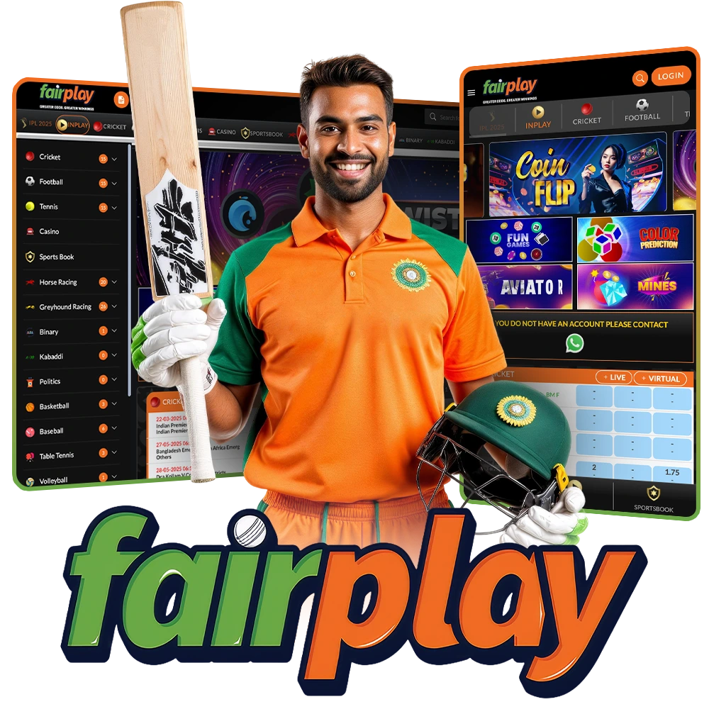 Play casino games and bet on sports at Fairplay.